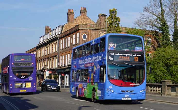 Oxford Scania N230UD ADL 303 & Volvo B5LH Wright 369